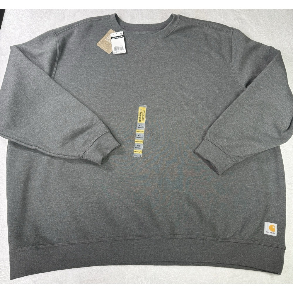 Carhartt Sweatshirt Men's 4XL Gray Orginal Fit Mid Weight Sweater NWT
